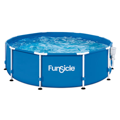 Funsicle 10' x 30" Outdoor Activity Round Frame Above Ground Swimming Pool Set