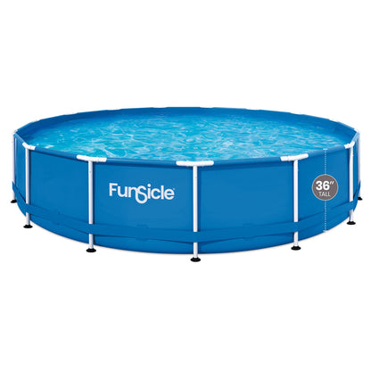Funsicle 15' x 36" Outdoor Activity Round Frame Above Ground Swimming Pool Set