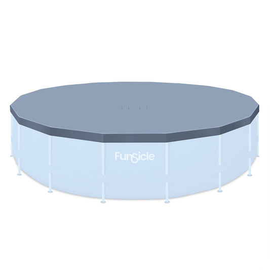Funsicle 20ft Round Above Ground Frame Pool Debris Cover, Accessory Only, Gray