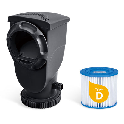 Funsicle 13' x 8' x 39.5" Oasis Designer Oval Swimming Pool, Dark Herringbone