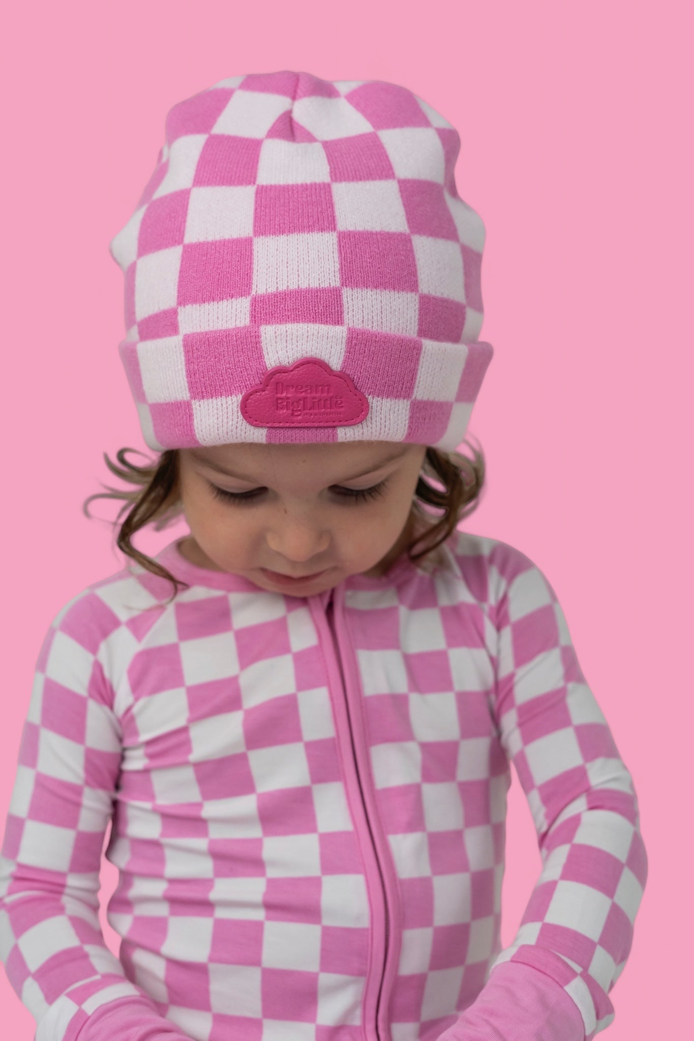 BUBBLEGUM CHECKERS DREAM BEANIE