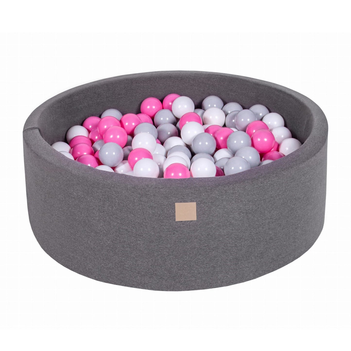 MeowBaby Large Round 35 x 11.5 Inch Baby Foam Ball Pit with 200 2.75 Inch Balls