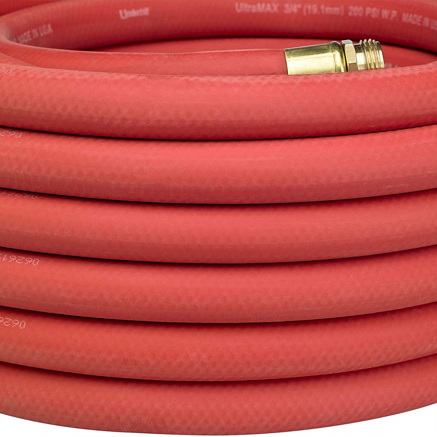 Underhill Ultramax 75' Garden Hose, Red & Precision Cloudburst Hose End Nozzle