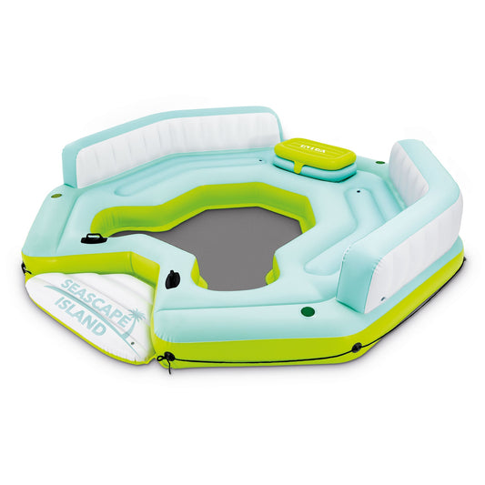 Intex Seascape Island Inflatable Water Lounge with Built In Cooler and Backrests