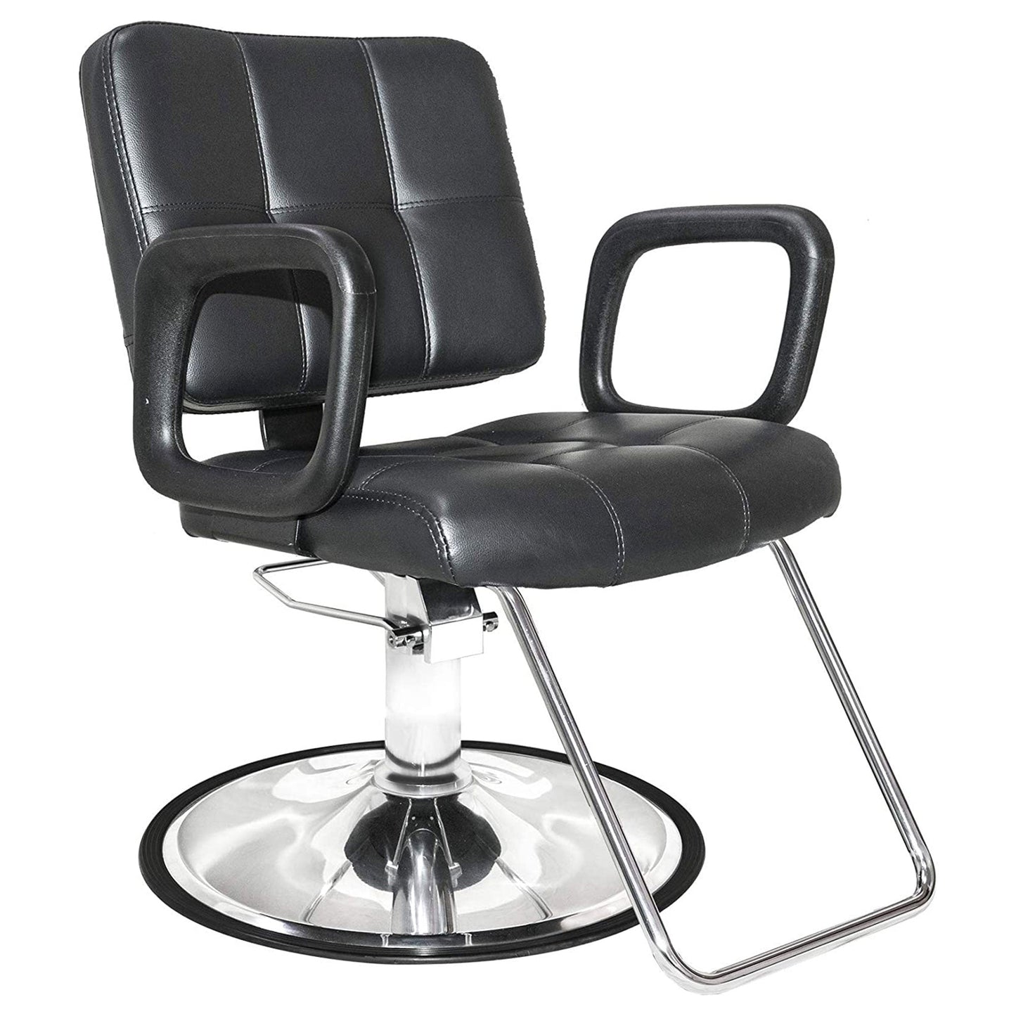 PureSana Chromium Ariana 360 Degree Professional Styling Salon Chair, Black