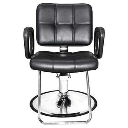 PureSana Chromium Ariana 360 Degree Professional Styling Salon Chair, Black