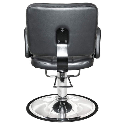 PureSana Chromium Ariana 360 Degree Professional Styling Salon Chair, Black