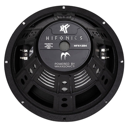 Hifonics HFX12D4 12" Subwoofer, 800W Max Car & Powersports Speaker, 1 Pair