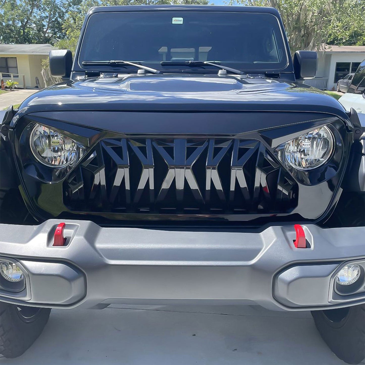 AMERICAN MODIFIED Shark Grille for 2018+ Jeep Wrangler JL & 2020+ Gladiator JT