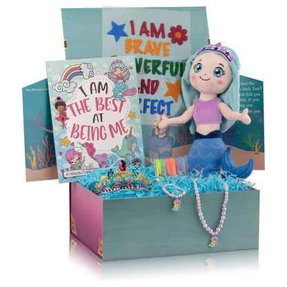 The Memory Building Company Large Mermaid Surprise Box for Kids Ages 6 and Up