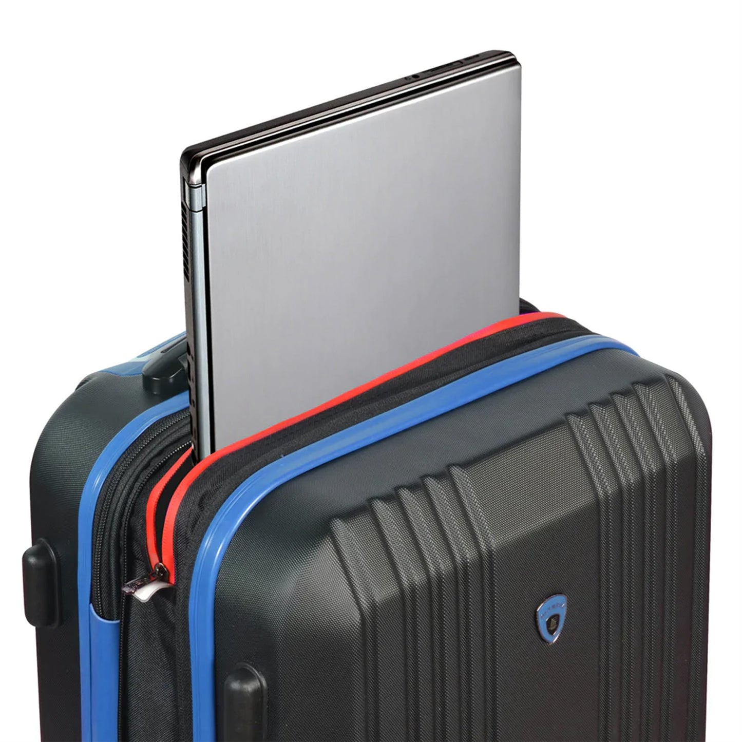 Olympia Apache II 21" Expandable Carry On 4 Wheel Spinner Luggage Suitcase, Blue