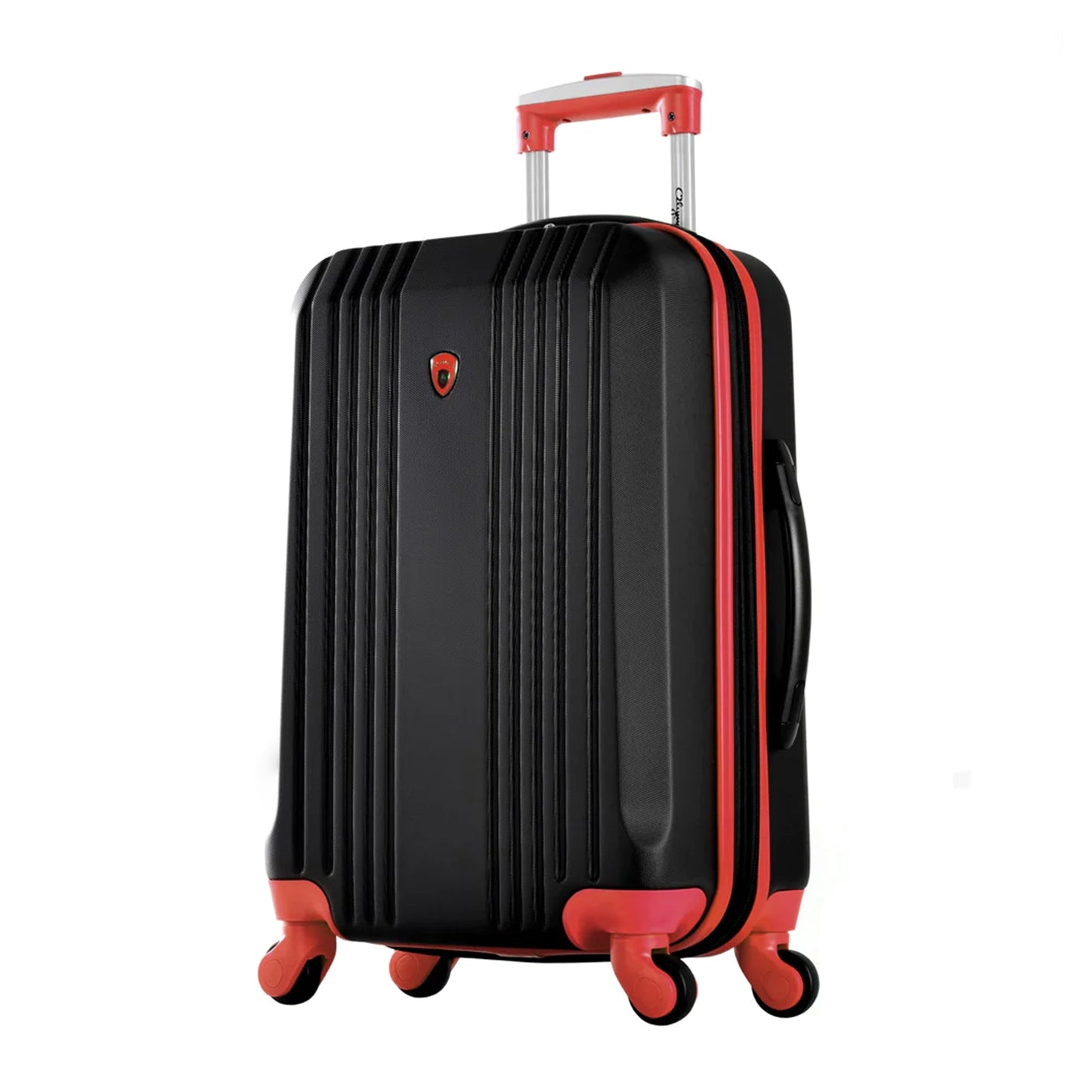Olympia Apache II Hardcase 4 Wheel Spinner Suitcase 3 Piece Luggage Set, Red