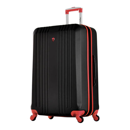 Olympia Apache II Hardcase 4 Wheel Spinner Suitcase 3 Piece Luggage Set, Red