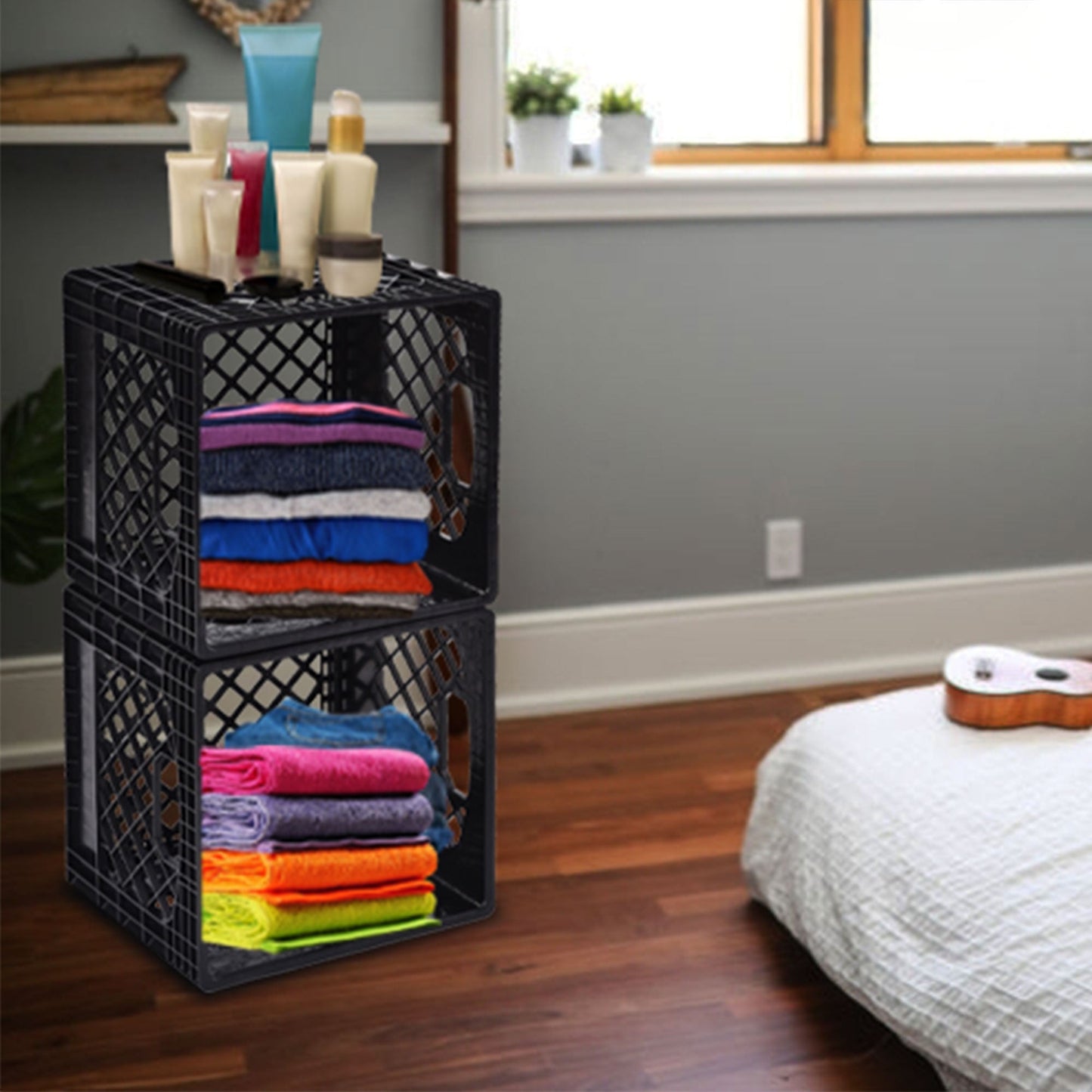 Juggernaut Storage Crate for Office Storage & Classroom Organization, 2-Pack