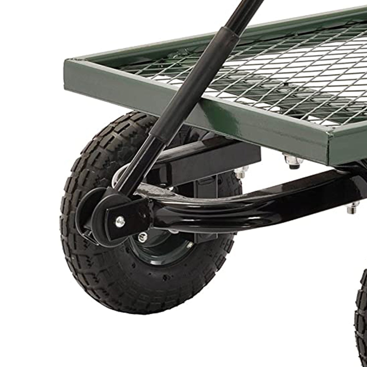 Juggernaut Carts GW3820-GR Steel Outdoor Utility Garden Wagon, Green Finish