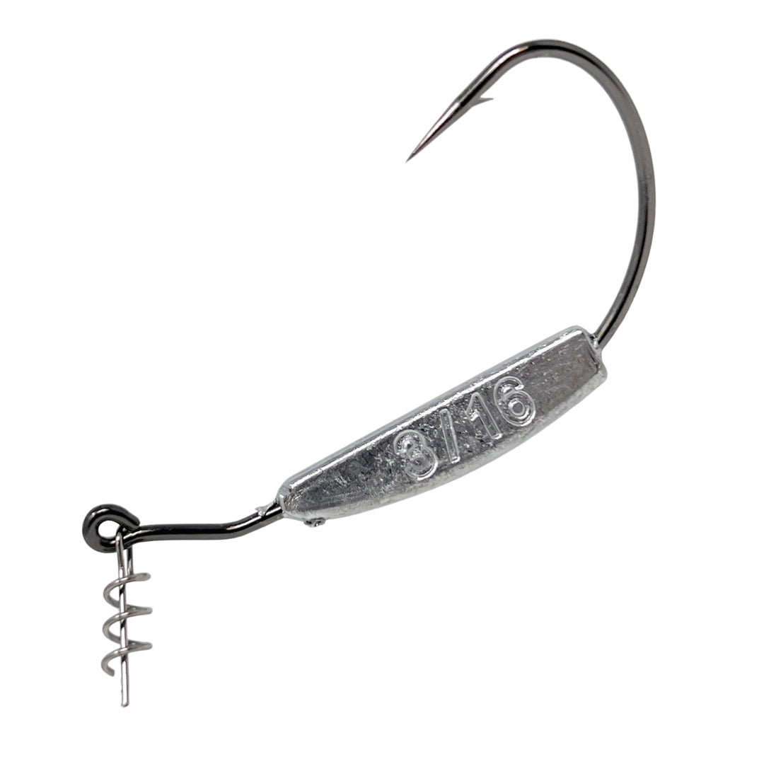 Reaction Tackle Lead Weighted Swimbait Hooks (10-PACK)