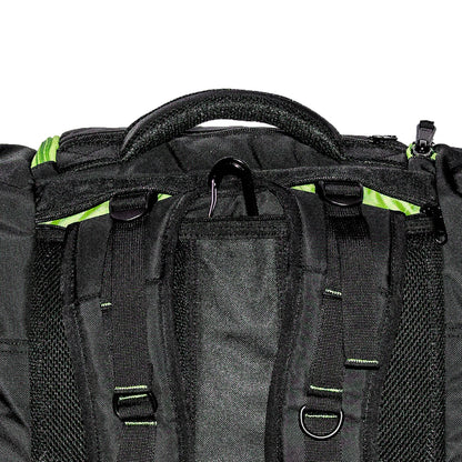 Sportube Freerider 70 Liter Padded Ski Boot & Gear Backpack Bag, Green/Black