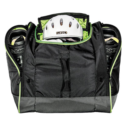 Sportube Freerider 70 Liter Padded Ski Boot & Gear Backpack Bag, Green/Black