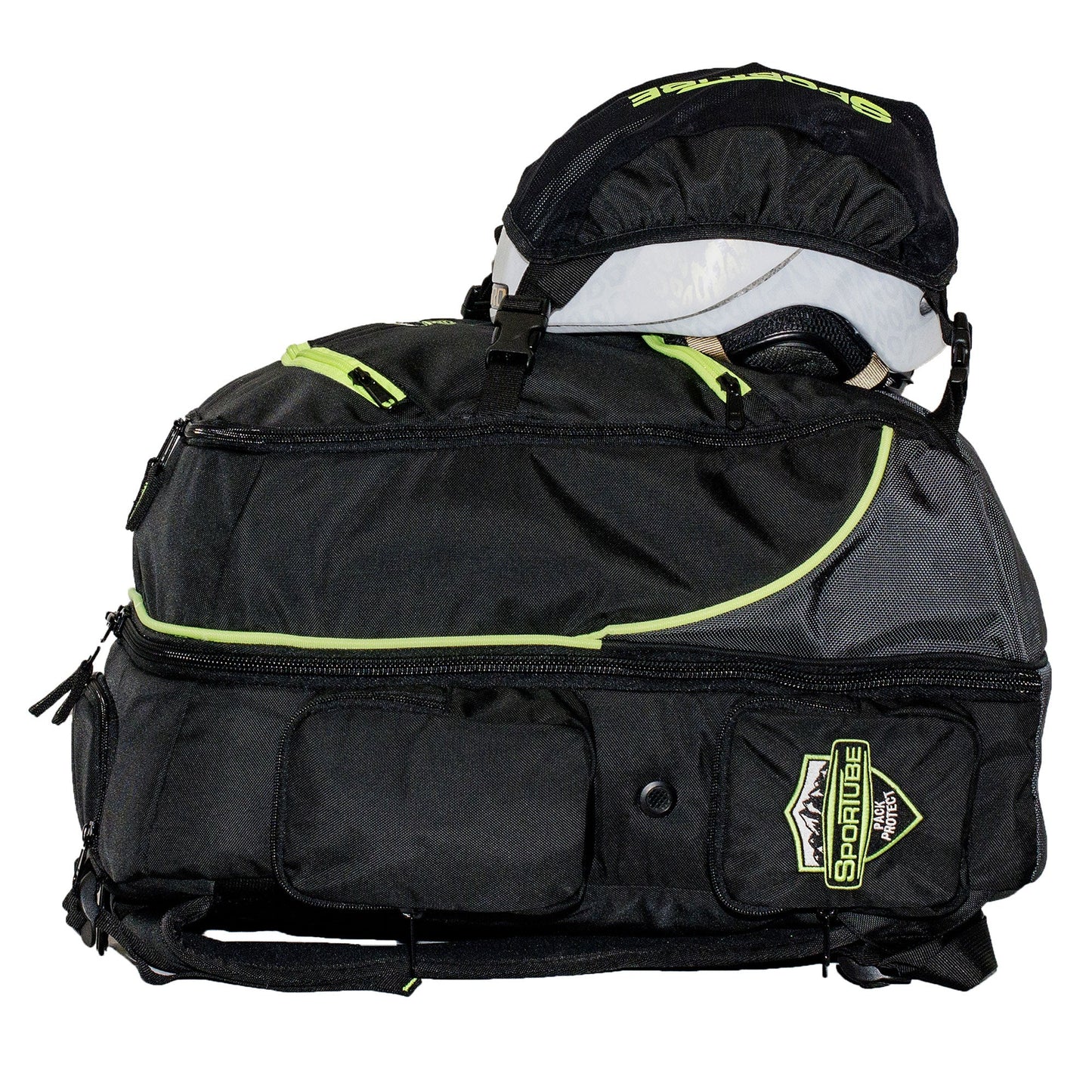 Sportube 44 Liter Overheader Airline Carry On Padded Gear & Boot Backpack, Green