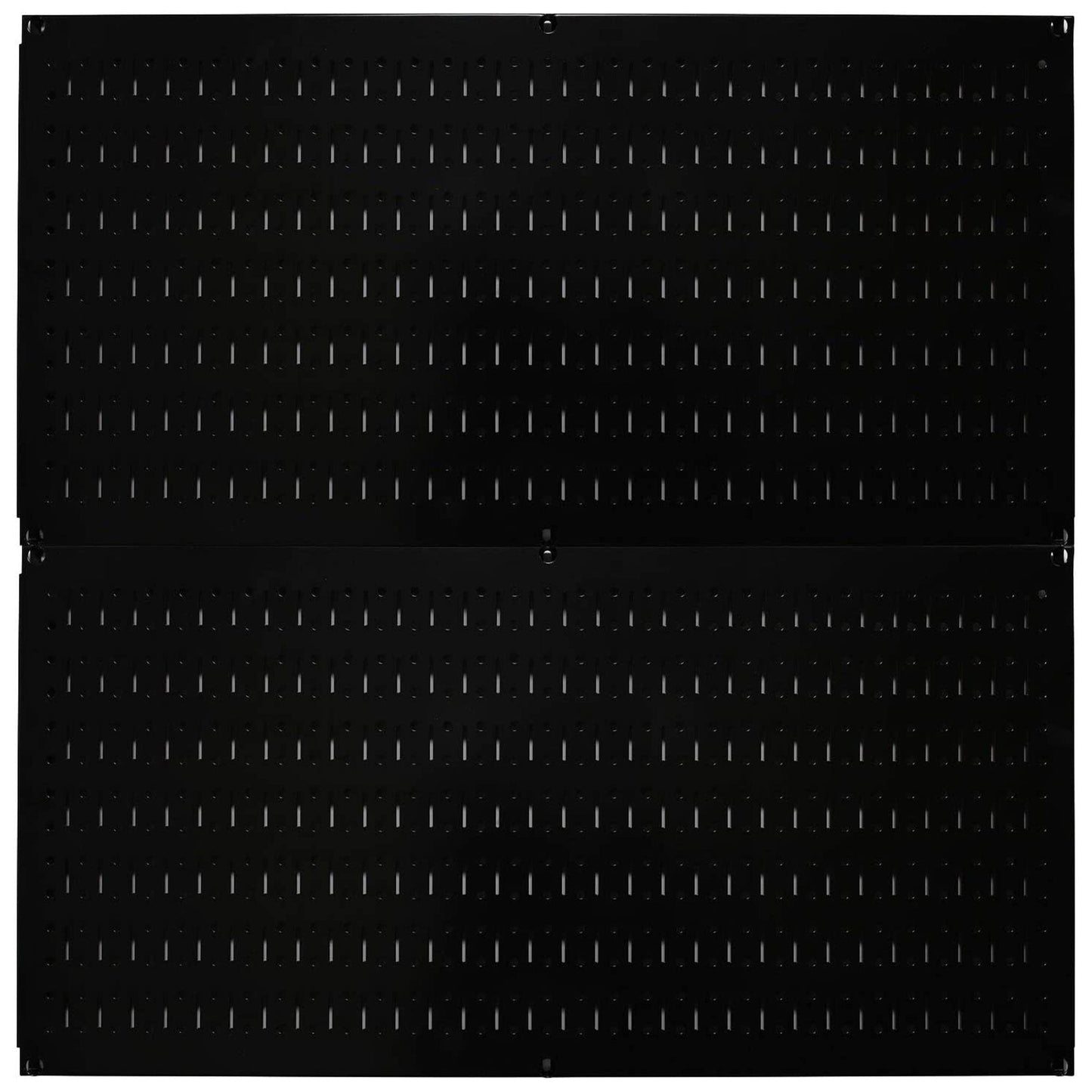 Wall Control 32" x 16" Horizontal Pegboard Garage Tool Organizer, Black (2 Pack)