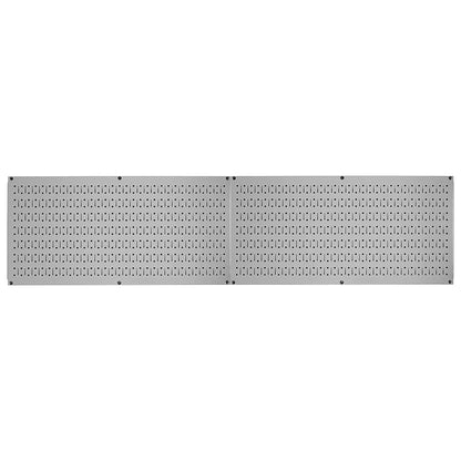 Wall Control 32" x 16" Horizontal Pegboard Garage Tool Organizer, Grey (2 Pack)