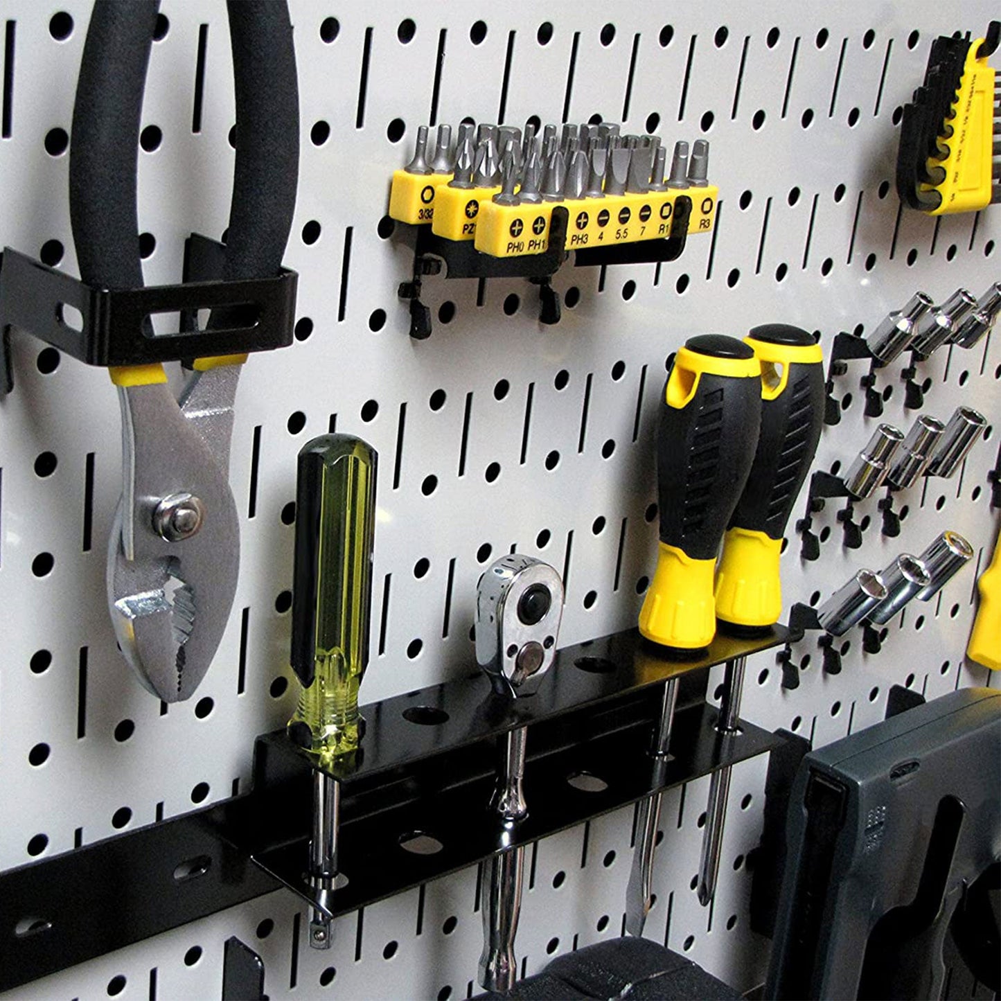 Wall Control 32" x 16" Horizontal Pegboard Garage Tool Organizer, Grey (2 Pack)