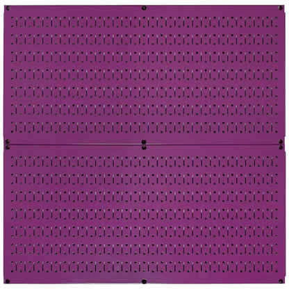 Wall Control 32"x16" Horizontal Pegboard Garage Tool Organizer, Purple (2 Pack)