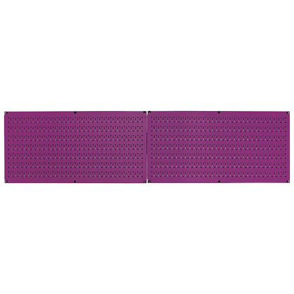 Wall Control 32"x16" Horizontal Pegboard Garage Tool Organizer, Purple (2 Pack)