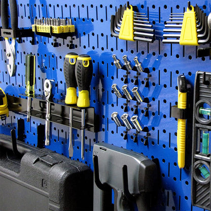 Wall Control 32" x 16" Horizontal Pegboard Garage Tool Organizer, Blue (3 Pack)