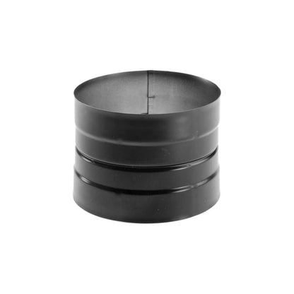 DuraVent DuraBlack 6" Single Wall Drip Free Skirted Stove Top Adapter, Black