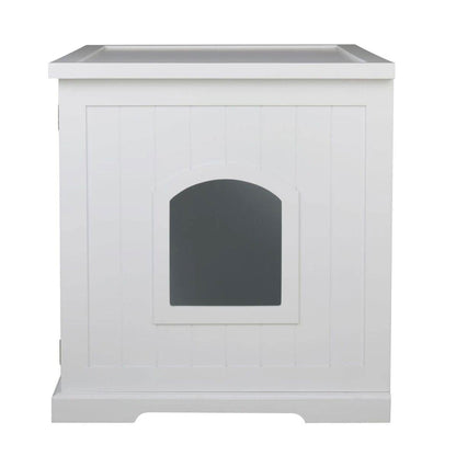 Merry Products Cat Washroom Storage Bench Boxes with Removable Partition Wall