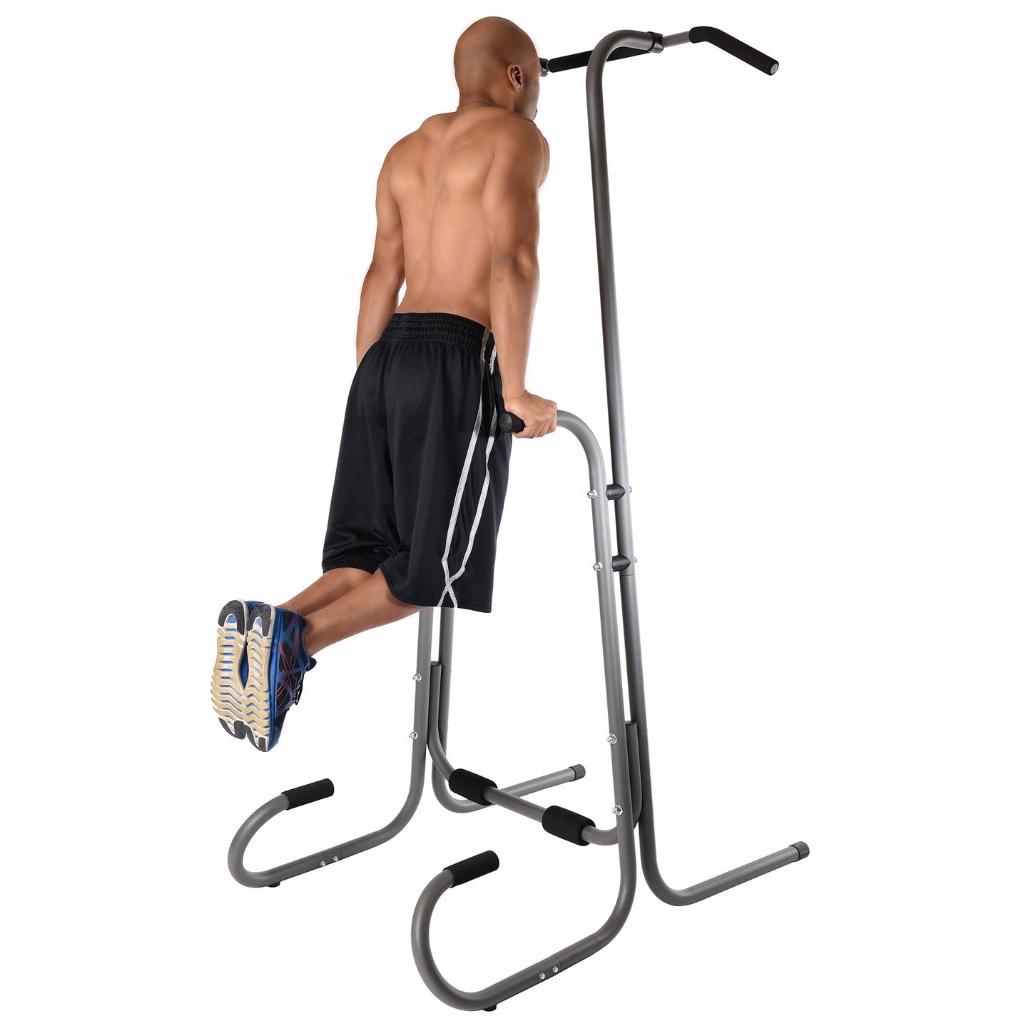 Stamina 1690 Power Tower Dip Pull Up Bar Exercise Station w/ Smart Workout App