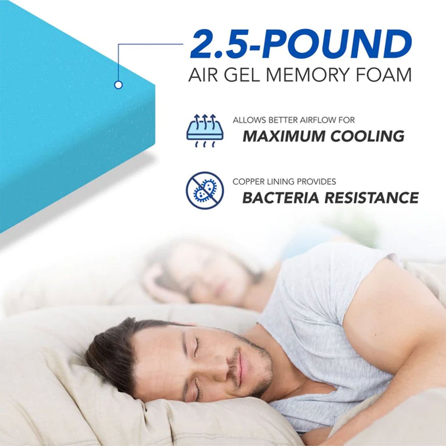 Dynasty Mattress 14" LaComfort Gel Memory Foam Mattress Bed Medium Firm, King Size