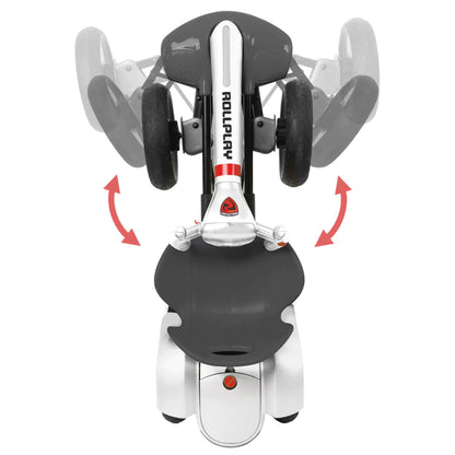 Rollplay FLEX Kart Foldable Ride-On Kids Tricycle 6V Battery Electric Car, White