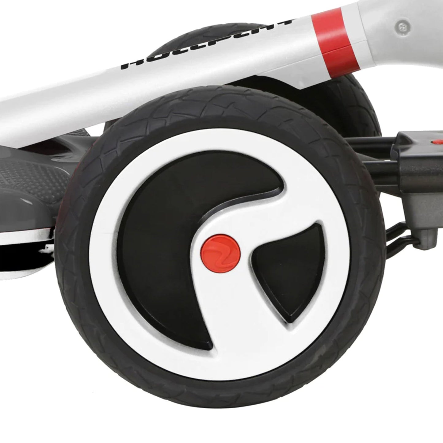 Rollplay FLEX Kart Foldable Ride-On Kids Tricycle 6V Battery Electric Car, White