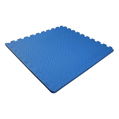 BalanceFrom Fitness 24 Sq Ft Interlocking EVA Foam Exercise Mat Tiles, Blue