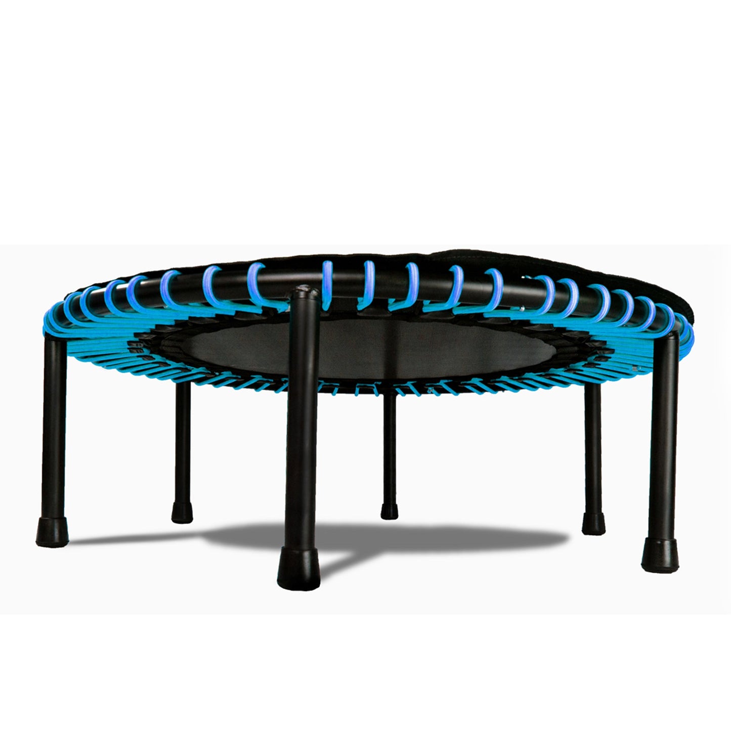 LEAPS & REBOUNDS 48" Adjustable Stability Bar with 48" Fitness Trampoline, Blue