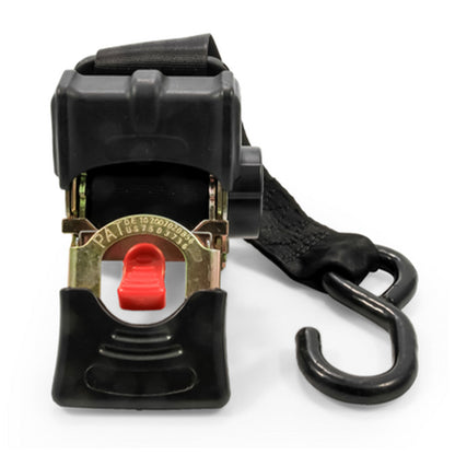 Camco 50030 Retractable Transom Tie Down Bolt On Straps, 2" x 5.5' (2 Straps)