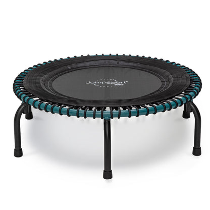 JumpSport 350 Pro Fitness 39 Inch Cardio Workout Indoor Trampoline, Teal/Black
