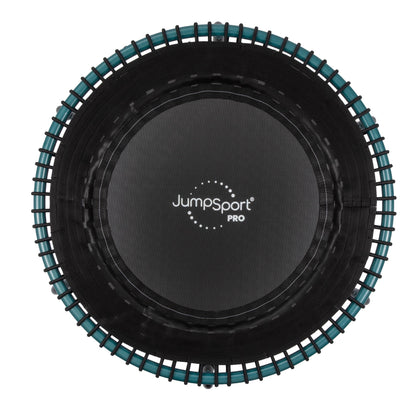 JumpSport 350 Pro Fitness 39 Inch Cardio Workout Indoor Trampoline, Teal/Black