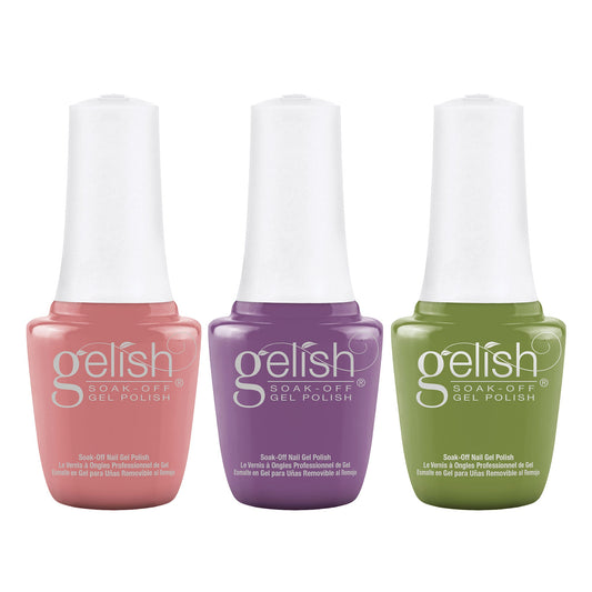 Gelish Mini Spring 2023 Pure Beauty Soak Off Gel Nail Polish Manicure Set 3 Pack