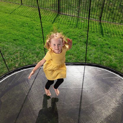 Springfree 6' x 9' Compact Backyard Oval Trampoline w/ FlexiNet and Soft Edge