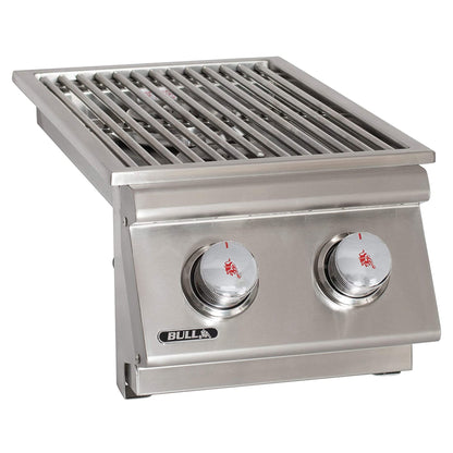 Bull Outdoor Products 22,000 BTUs Slide In Stainless Steel Double Side Burner