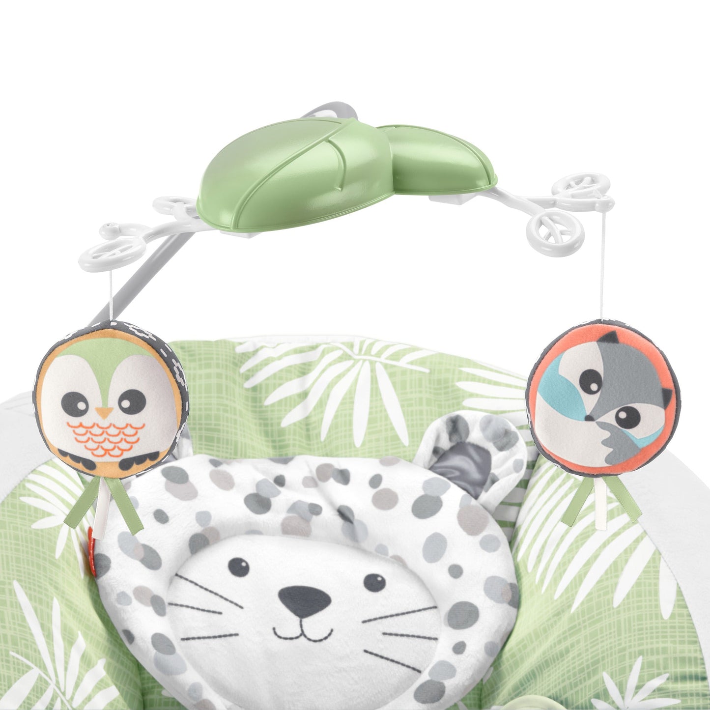 Fisher-Price Snow Leopard Deluxe Baby Bouncer with Soothing Sounds & Vibrations