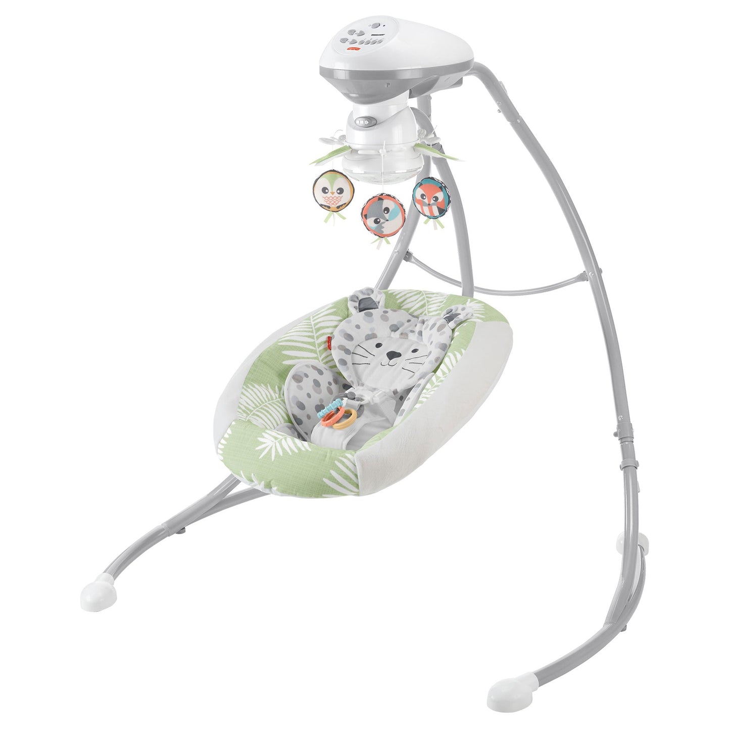 Fisher-Price Snow Leopard Baby Dual Motion Swing with Sounds & Motorized Mobile