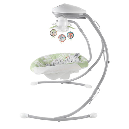 Fisher-Price Snow Leopard Baby Dual Motion Swing with Sounds & Motorized Mobile