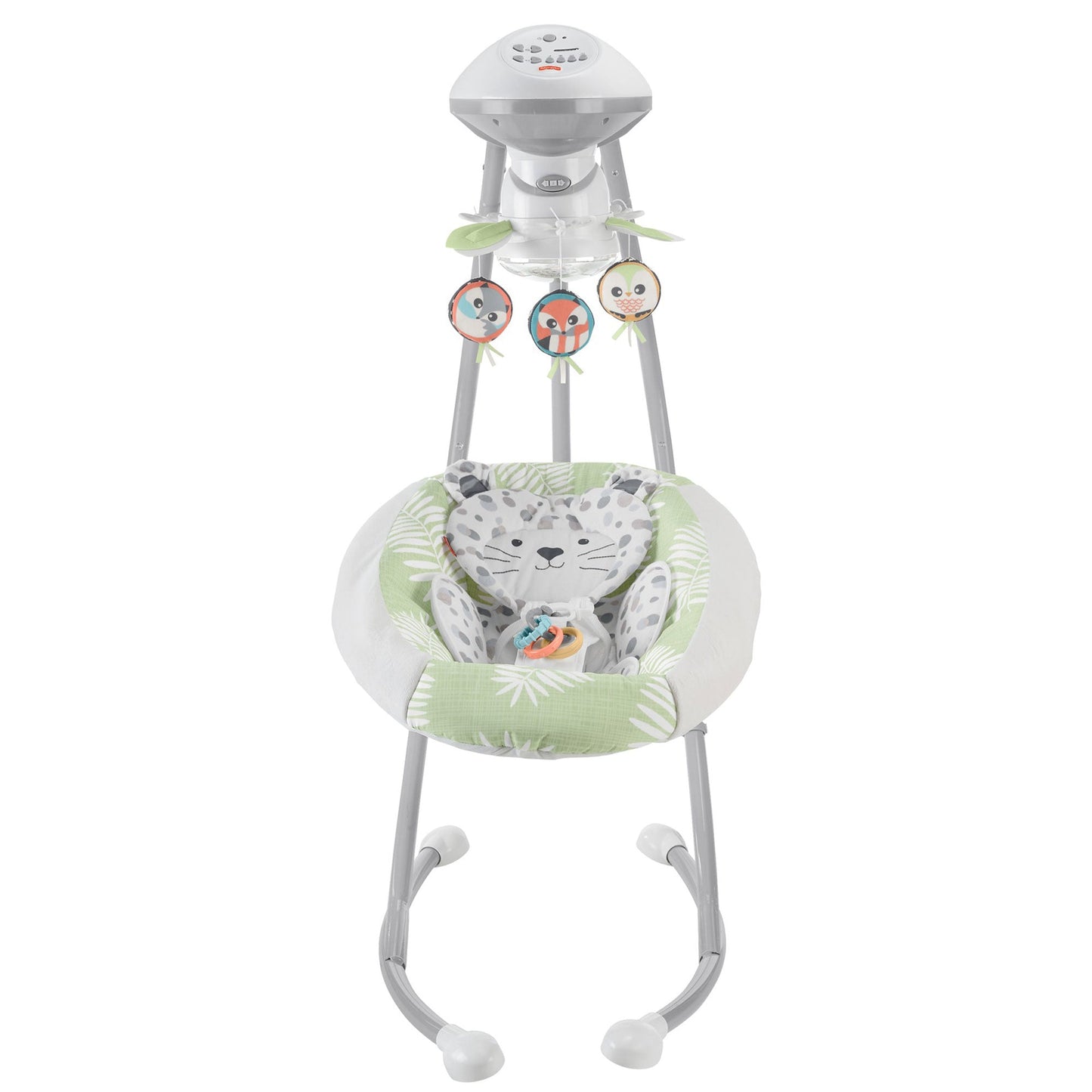 Fisher-Price Snow Leopard Baby Dual Motion Swing with Sounds & Motorized Mobile