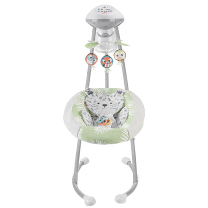 Fisher-Price Snow Leopard Baby Dual Motion Swing with Sounds & Motorized Mobile