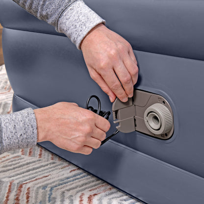 Bestway Tritech Queen Air Mattress, 20" with Built-In AC Pump and Bag