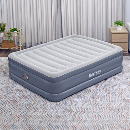 Bestway Tritech Queen Air Mattress, 20" with Built-In AC Pump and Bag